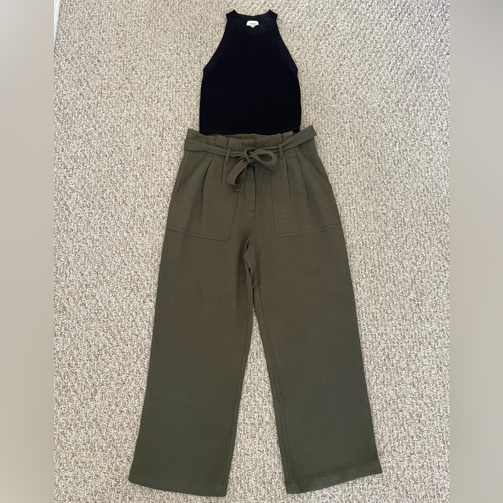 ✨Wilfred by Aritzia Full Outfit – Knit Tank & Jallade Tie-Front Pants✨ - Picture 3 of 16
